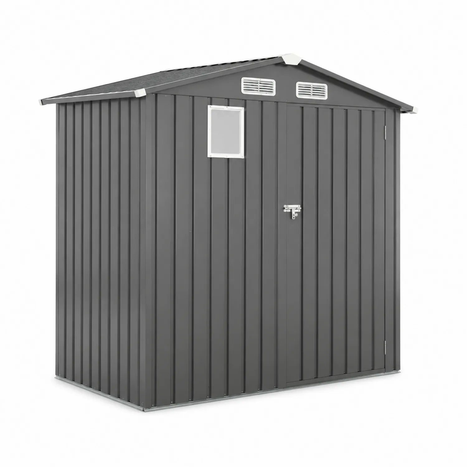 Abri en Acier Galvanisé 4m² Gris Anthracite