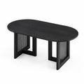 Table à manger ovale en chêne noir