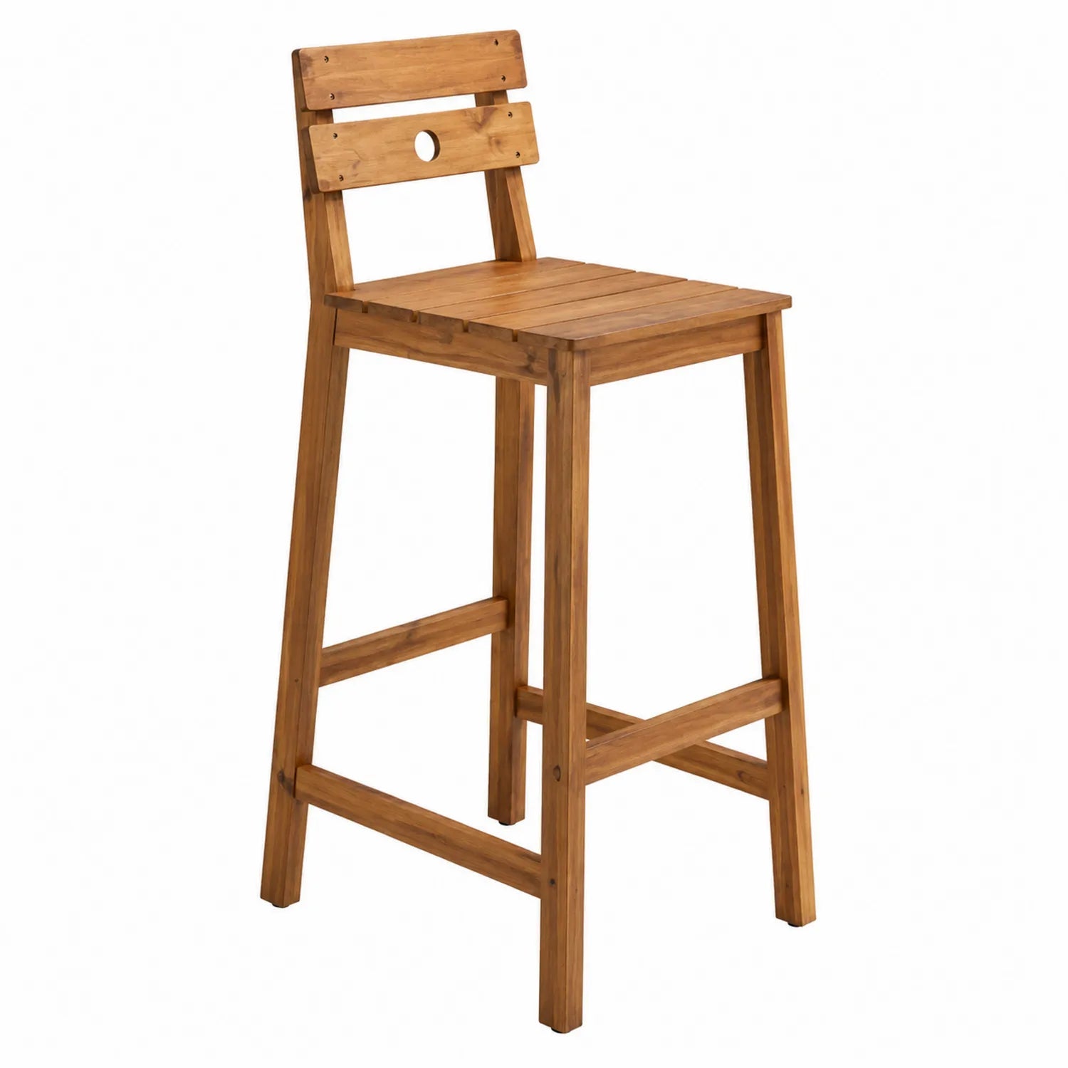 Tabouret de bar en bois d'acacia