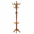 Porte-manteau en bois avec détails dorés 180 cm