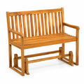 Banc à bascule en bois de teck 120 cm